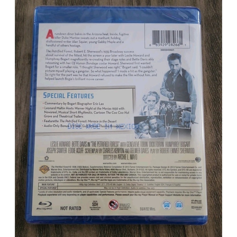 The Petrified Forest Blu-ray NEW Sealed - Picture 2 of 2